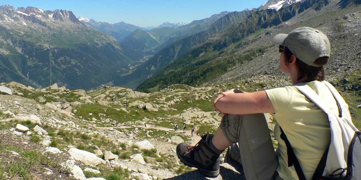 Randonneur Chamonix Mont Blanc
